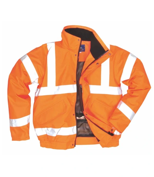 RT62 Hi Vis Breathable Bomber Jacket GO/RT